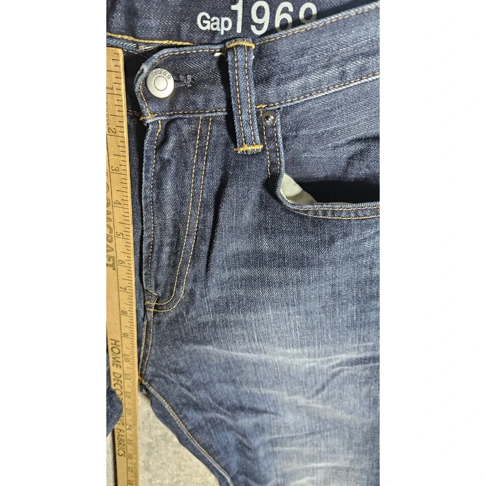 Gap 1969 Loose Fit Jeans Mens Size 31x32 Blue Dark Wash Baggy Cotton Denim